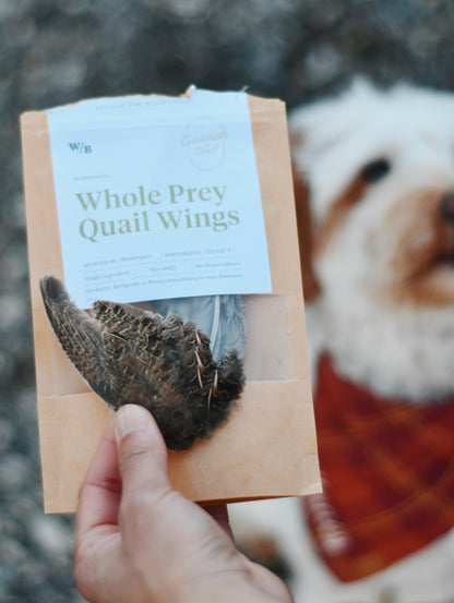 Whole Prey Quail Wings (Garnish)